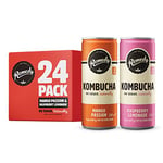 Bundle of Remedy Kombucha Tea - Mango Passion 12 x 250ml & Raspberry Lemonade 12 x 250ml