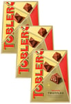 Toblerone Truffles, Milk Chocolate with Honey and Almond Nougat Filling, 180g (Pack of 3)