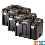 DeWalt DWST1-71195 TSTAK VI Deep Tool Storage Box (No Tote Tray) Triple Pack