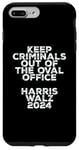 Coque pour iPhone 7 Plus/8 Plus Keep Criminals Out of the Oval Office 2024 Anti Trump Design