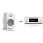 Genelec G Two (B) Denon CEOL N12 bundle, valkoinen