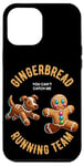 iPhone 12 Pro Max Funny Gingerbread Man Running Team Christmas Xmas Dog Case