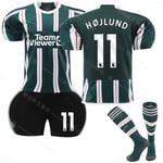 23/24 Ny säsong Borta Manchester United  F.C. HOJLUND Nr 11 Barn Jersey-paket Barn-24