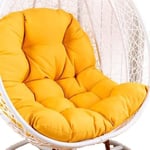 Coussin pour Fauteuil à Bascule - 120 x 90 cm - Pour chaise de jardin - Coussin de dossier,Jaune