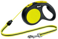 Flexi New Neon, Hund, Utdragbart Koppel, Blå, Gul, Sladd, 20 Kg, 5 M