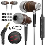 Symphonized Wired Ear buds with Microphone — 90% Noise Cancelling In Ear Headphones Wired, Ear Buds Wired, Earbuds for Computer, Android & PC — Corded Earbuds, Plug In Earphones with Mic (3.5mm Jack)