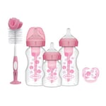 Dr.Brown WideNeck Options+ Pink Gift Set Gåvokit 4 st