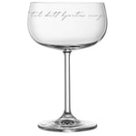 Lykketegning - Hjertes ving champagneglass 35 cl