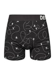 Dedoles Boxer Homme & Garçon sous-vêtements Caleçon Coton Beaucoup Designs Amusants, Couleur: Noir, désign: Vol d’Avion (Boxers), Taille: 3XL