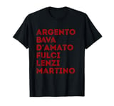 Italian Horror and Giallo Movie Directors Maestros Masters T-Shirt