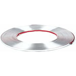 Självhäftande kromlist för bildekoration/trim Silver 6mm x 1