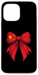 iPhone 13 Pro Max China Flag Chinese Pride Coquette Ribbon Case