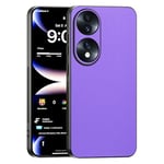 TAUYN Coque pour Honor 70, Ultra-Fin Premium PU Cuir Back et Monture en Silicone Souple Etui, Antichoc, Anti-Rayures Bumper Housse. - Violet