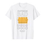 Friends Outside Bad Inside Good Sofa T-Shirt