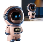 QT (Pink)The Astronaut Speaker AI Intelligent Voice Speaker Clock Smal