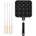 Nazalus-Vente chaude-Anti-adhérent Takoyaki Grill Pan Plaque De Cuisson Cuisson Moule Plateau Plateau Takoyaki Octopus Oeuf Pot avec 4 Aiguille De