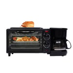 3in1 Breakfast Maker Makes 4.8oz Cups of Coffee Toaster Oven Frying Pan Portable