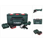 Metabo W 18 L 9-125 Quick Meuleuse d'angle sans fil 18 V 125 mm + 1x Batterie 8,0 Ah + Chargeur + metaBOX