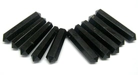 crystalmiracle Ten Black Tourmaline Double Terminated Points Wellness Fashion Jewelry Gift Crystal Healing Positive Energy