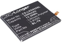 Kompatibelt med LG D955, 3.8V, 3500 mAh