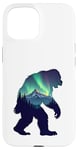 iPhone 15 Bigfoot in the Forest Sasquatch Yeti Aurora Case