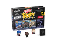 Pack de 4 Figurines - Bitty Pop! Marvel - Captain America - N° 10 14 12 - Funko