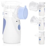 Swanew Nébuliseur Inhalateur, Nébulisateur Portable Silencieux, Inhalateur avec Embouchure et Masque, Nébulisateur pour Enfants et