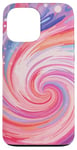 iPhone 13 Pro Max Swirl Pink Color Illustration Pattern Abstract Art Case