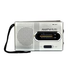 Hpory Mini Radio, BC-R21 Universal Portable AM/FM Mini Radio Stereo Speakers Receiver Music Player, Pocket Radio, Small Portable Radio Gift For Parents Grandparents Friends