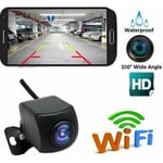 Odipie - Caméra de recul sans fil hd wifi Caméra de recul pour voiture, véhicules, caméra de recul WiFi avec vision nocturne, moniteur de recul sans