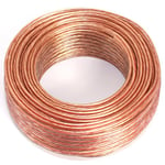 Speaker Cable 25 m 2 x 0.75 mm² 100% CCA Copper Audio Cable Transparent