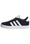 adidas VL Court 3.0 Shoes Kids Basket, Core Black/Cloud White/Core Black, 33 EU