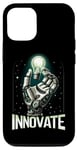 Coque pour iPhone 13 Main de robot futuriste avec ampoule d'ingénierie robotique