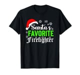 Firefighter Gift Fireman Fire station Santa Xmas Christmas T-Shirt