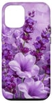 iPhone 13 Pro Purple Lavender Blossom Leaves Flower Floral Girly Case