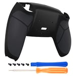 eXtremeRate Coque Arrière Redessinée Remplacement pour ps5 Manette, Coque Arrière avec Poignée Caoutchoutée pour ps5 Rise&RISE4 Remap Kit, Rise Remap Carte Non Inclus, Noir