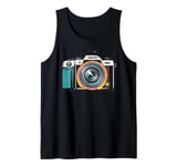 Colorful Lens Camera Photography Take a Picture Snap a Photo Tank Top