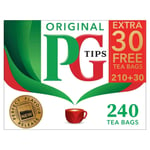 PG Tips Tea Bags Pack of 240 Original English Tea