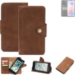 Wallet Case for Honor X6a Protective Cover Cell Phone bag Brown