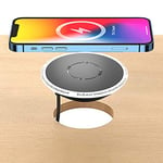 Embedded Desktop Wireless Charger, QI Standard Wireless Fast Charging Station 5W 7.5W 10W 15W Invisible Wireless Charger Compatible with i-Phone 12,11,XS Etc