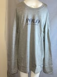 BNWT POLO Ralph Lauren Cotton, Grey, Long Sleeve Sweatshirt. Size XL