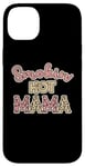 Coque pour iPhone 14 Plus Retro Smoking Hot Mama Cheetah Rose Blush Sexy Mom