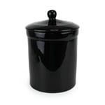 Portland Ceramic Compost Caddy/Food Waste Bin - Black