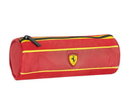 FERRARI KIDS - Trousse d'école officielle Ferrari, étui de rangement léger et compact, facile à transporter et à ranger dans le sac à dos, avec fermeture à glissière pratique, 22 x 8 cm, rouge Rudy,
