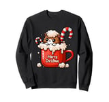 Cat Mug Christmas Kitten Lover X-mas Holiday Men Women Kids Sweatshirt