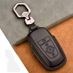 HJPOQZ Étui à clés en Cuir de Voiture, adapté pour Ford Fusion Mondeo Mustang Edge Expedition Explorer F-150 F-250 F-350 2018 2019