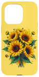 iPhone 15 Pro Yellow Sunflowers Cute summer flowers Floral Positivity Case