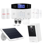 Kit alarme sans fil gsm pour appartement avec caméra sur panneau solaire Lifebox evolution kit connecté 2