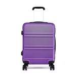 Kono Valise à la Mode Moyen Valise de 24 Pouces Valise Rigide ABS 4 valises Trolley de Voyage (24" Violet)