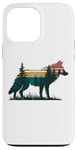 Coque pour iPhone 13 Pro Max Loup Randonnée Chasse Plein Air Camping Forêt Homme Femme Loup